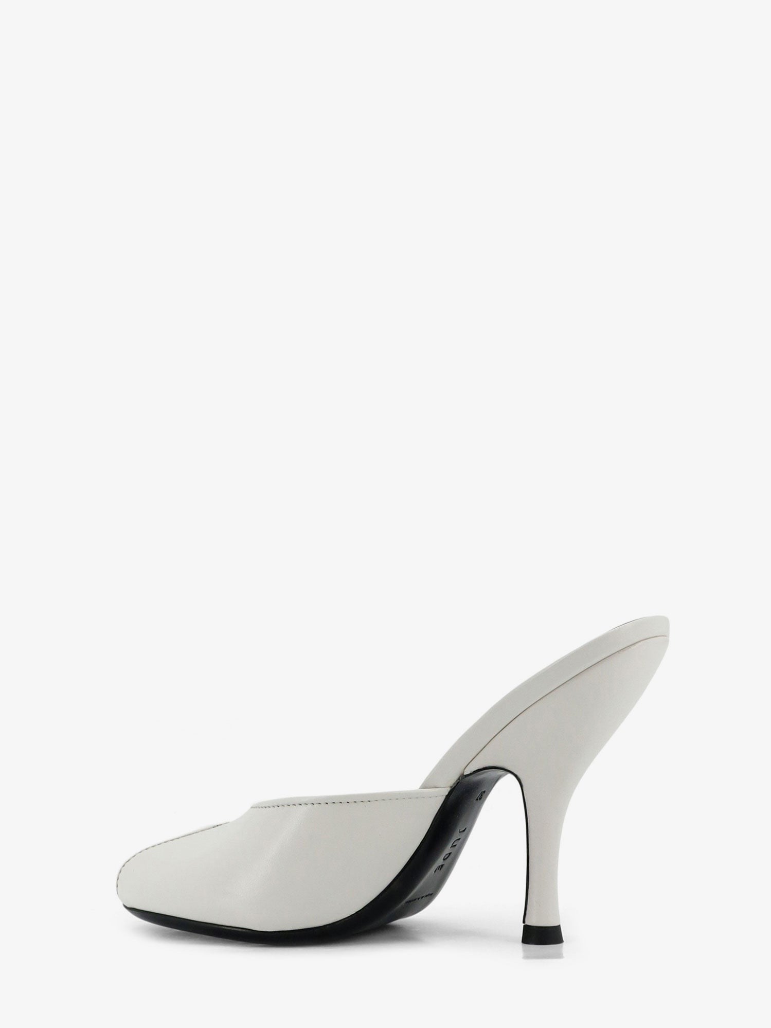 Jude Women's Leather Date Mule Sandals White