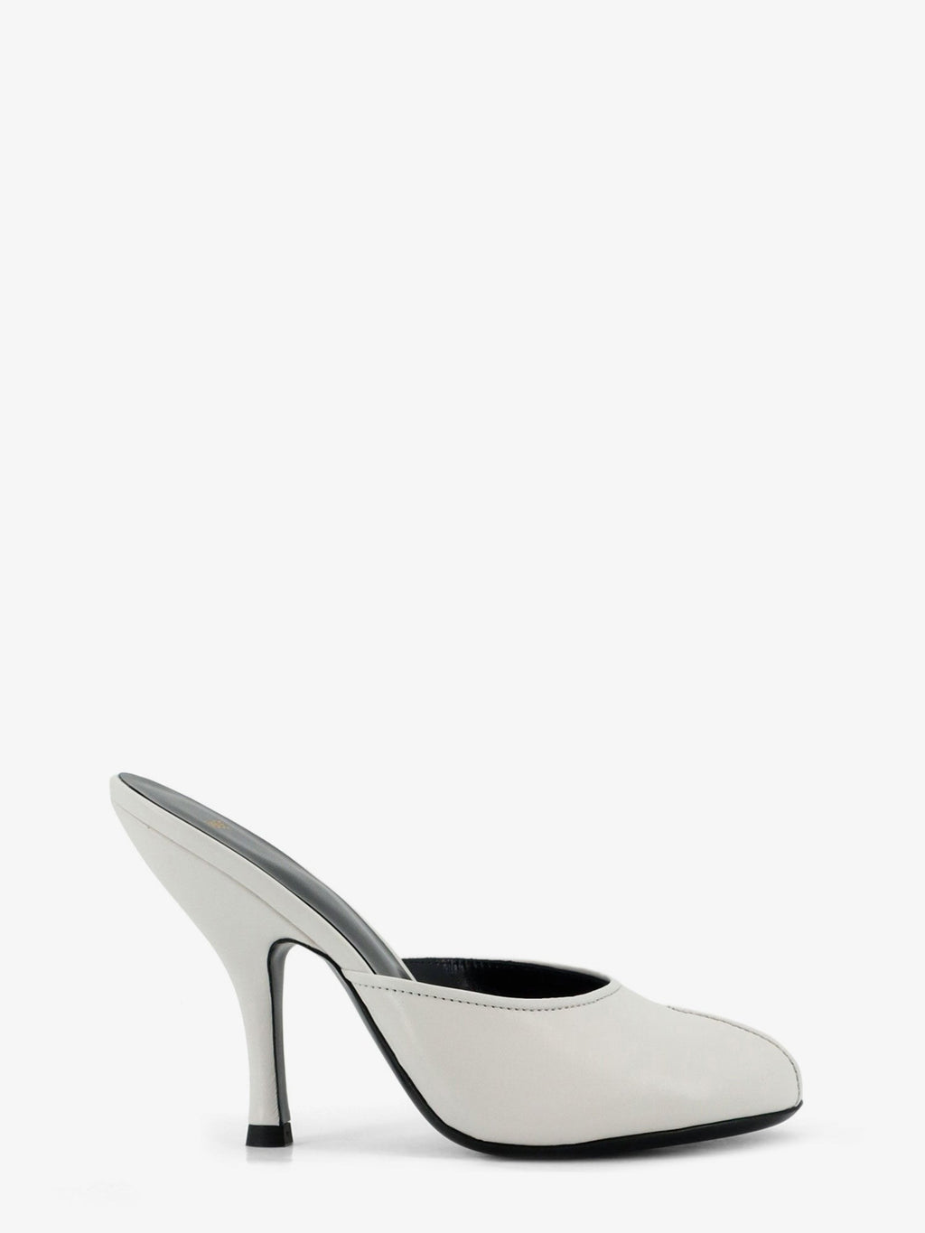 JUDE Women's Leather Date Mule Sandals White