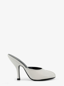 Jude Women's Leather Date Mule Sandals White