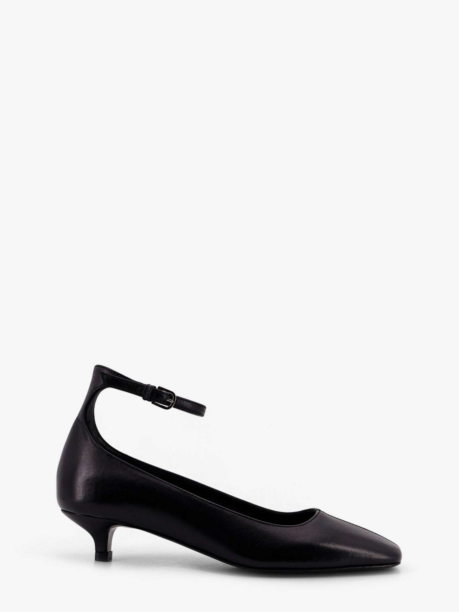 Toteme Women's Leather Écolleté Black Toteme