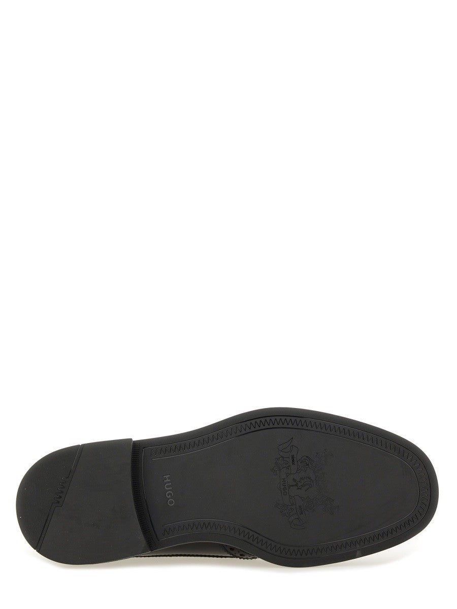 HUGO BOSS Men's Leather Derby Loafer Black, view 5