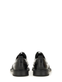 HUGO BOSS Men's Leather Derby Loafer Black, view 3