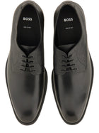 BOSS Men's Leather Derby Loafer Black, view 6