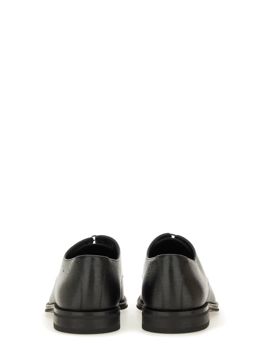 BOSS Men's Leather Derby Loafer Black, view 3