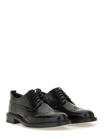 HUGO BOSS Men's Leather Derby Loafer Black, view 2