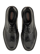 HUGO BOSS Men's Leather Derby Loafer Black, view 6