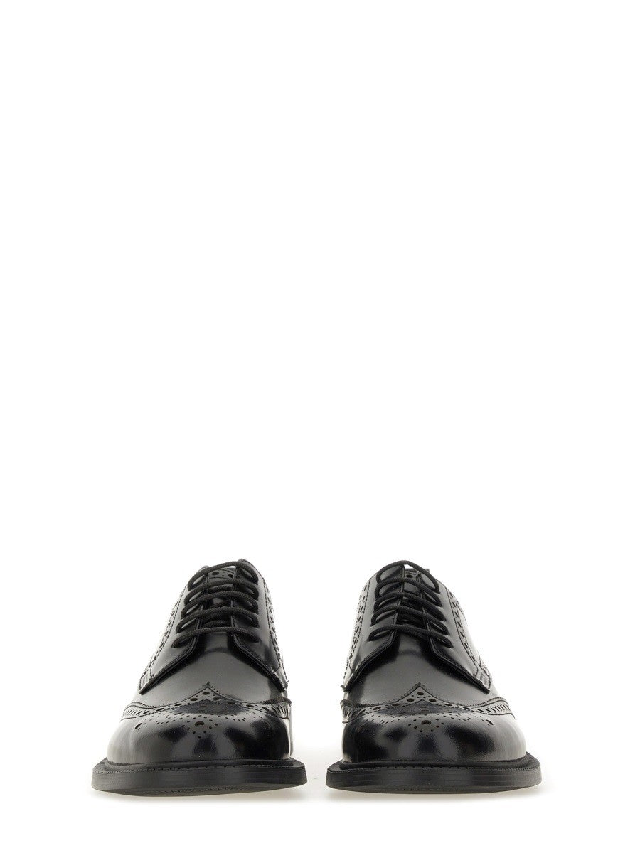 HUGO BOSS Men's Leather Derby Loafer Black, view 4