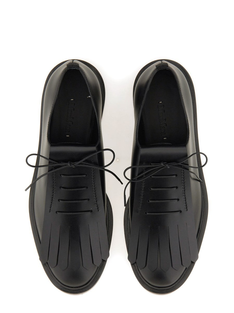 Max Mara Women's Leather Derby Black, view 6