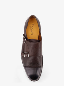 Doucal's Men's Leather Double Buckle Loafers Gold