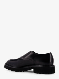 Doucal's Men's Leather Double Buckle Loafers Black