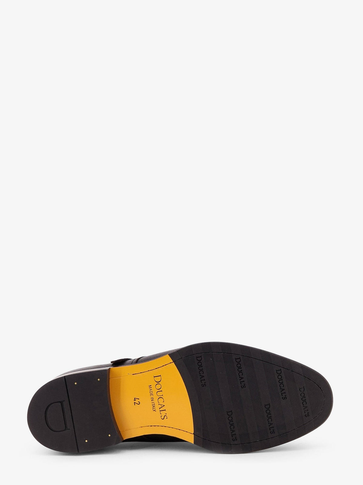 Doucal's Men's Leather Double Buckle Loafers Gold
