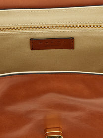 Marni Leather Shoulder Bag Brown