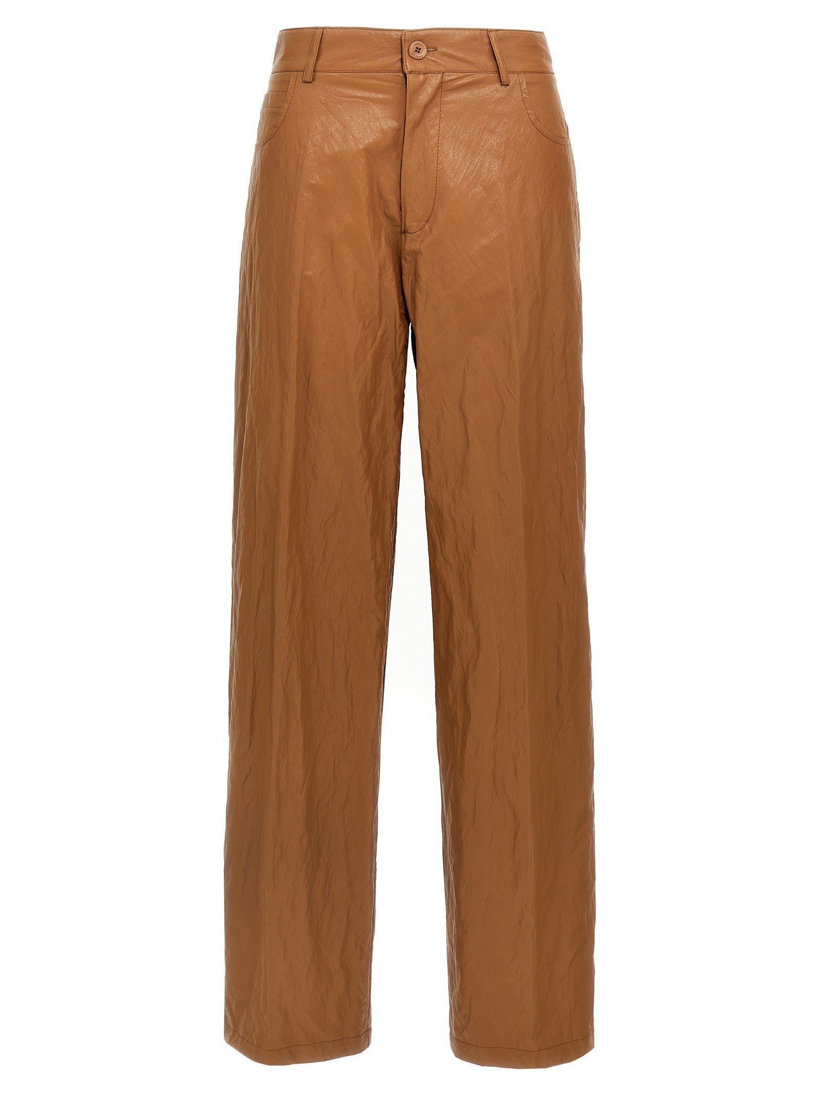 Nude Lucy Leather Effect Pants Brown