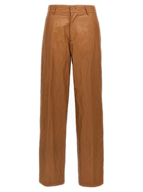 Nude Lucy Leather Effect Pants Brown