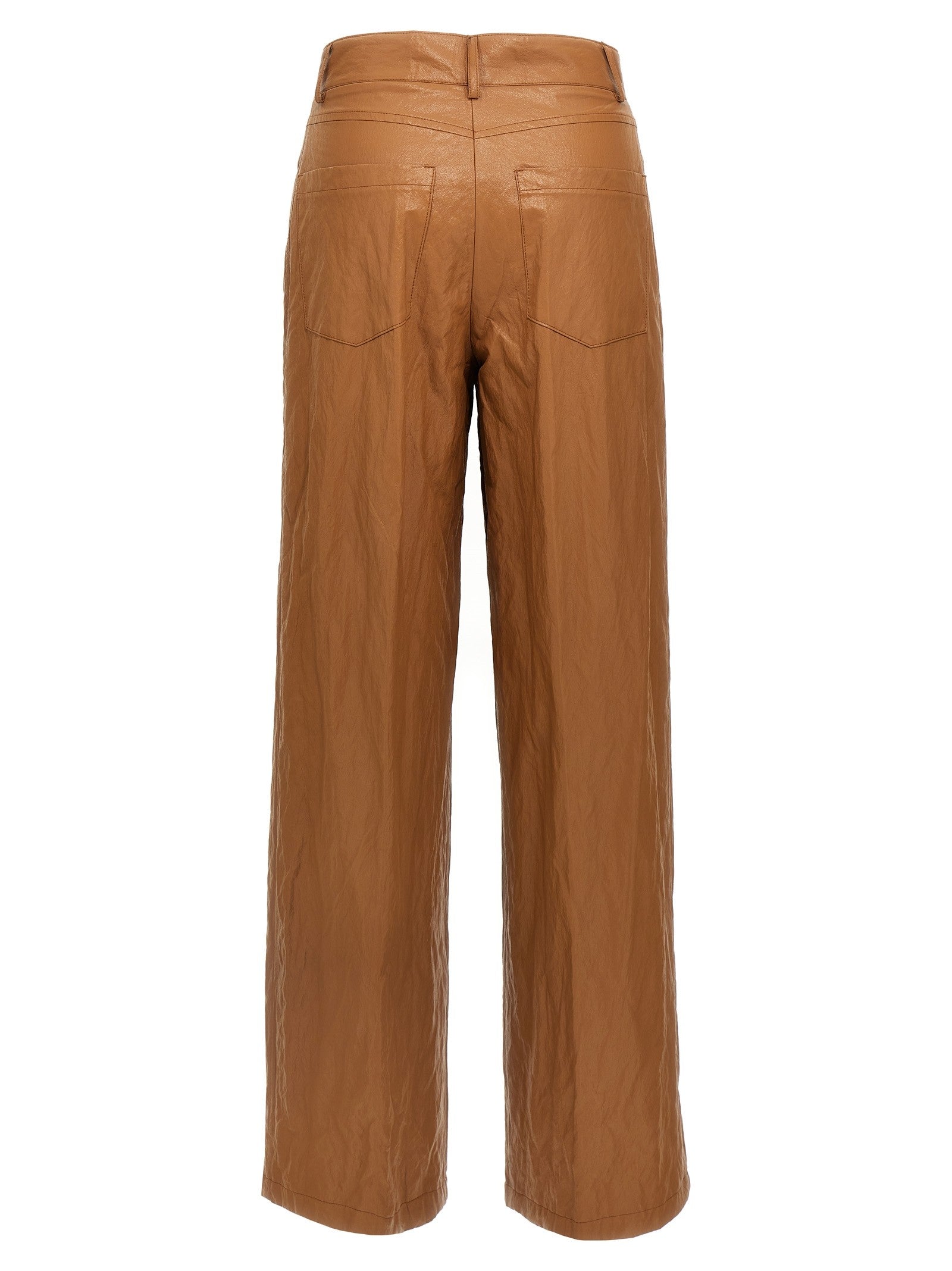 Nude Lucy Leather Effect Pants Brown