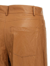 Nude Lucy Leather Effect Pants Brown