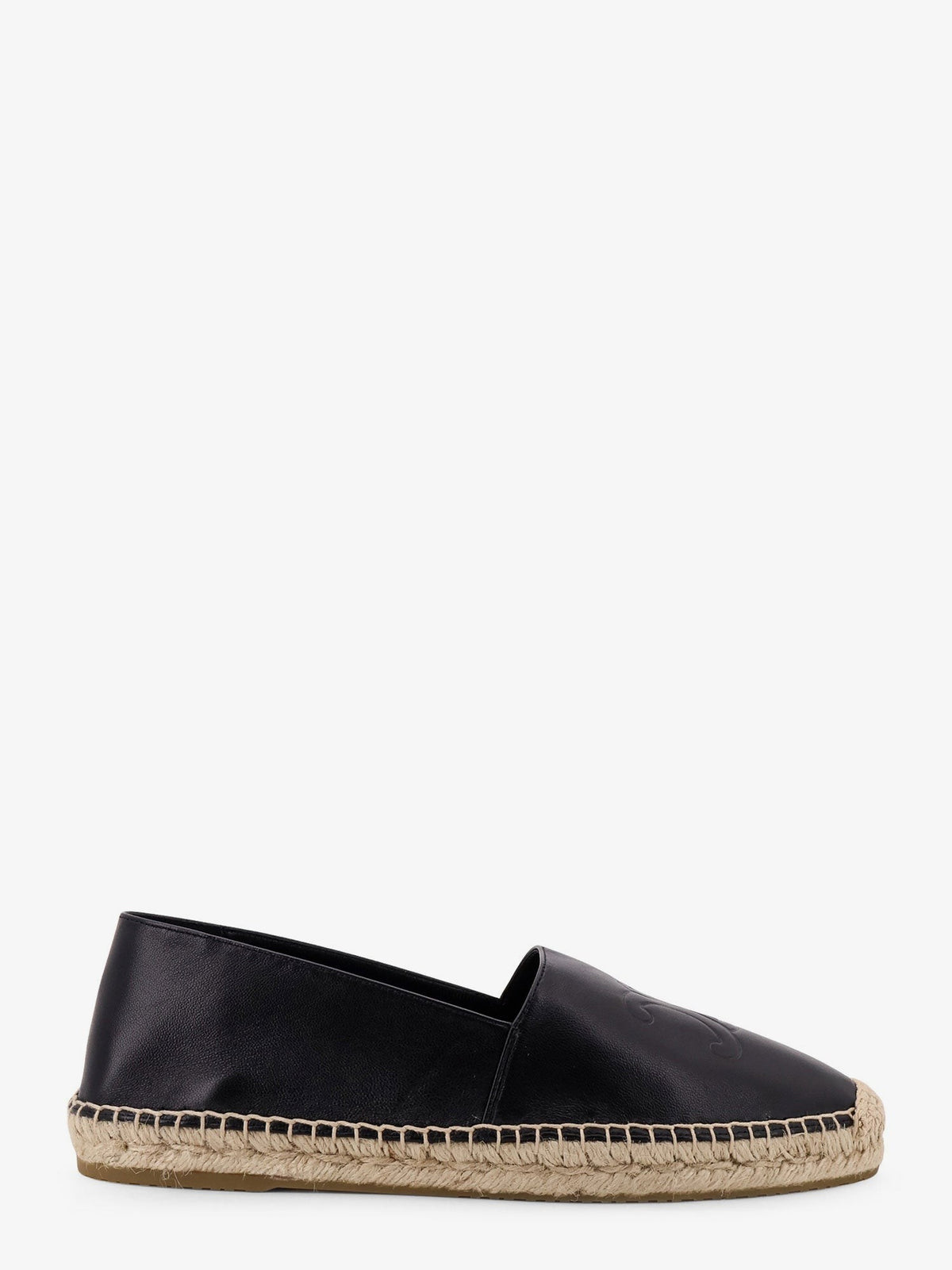 Celine Men's Leather Espadrilles Black
