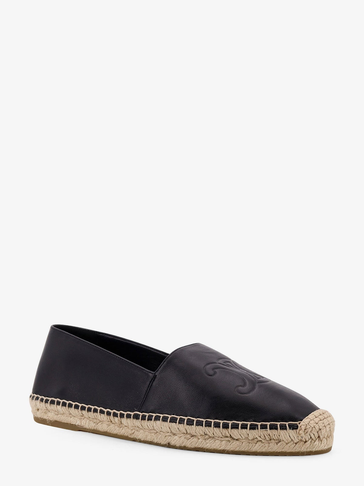 Celine Men's Leather Espadrilles Black, view 2