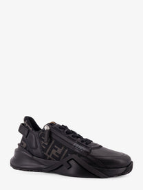 Fendi Men's Leather Flow Sneakers Black