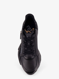 Fendi Men's Leather Flow Sneakers Black