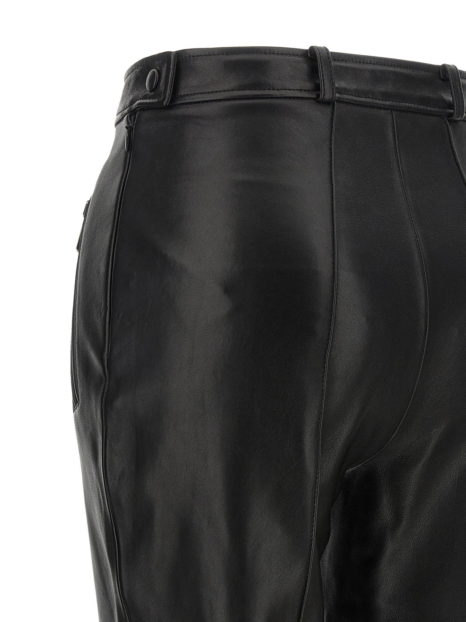 Balmain Leather Fuseau Black