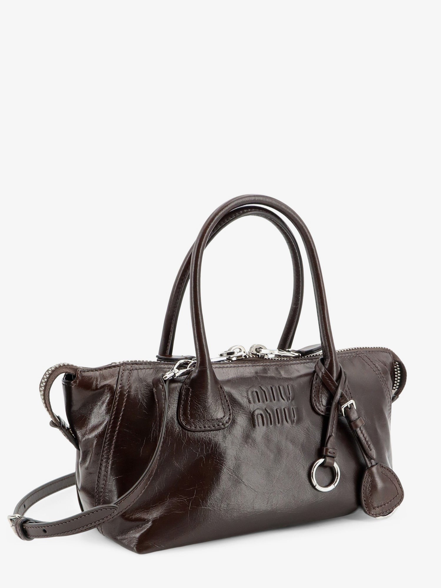 Miu Miu Women's Leather Handbag Gold