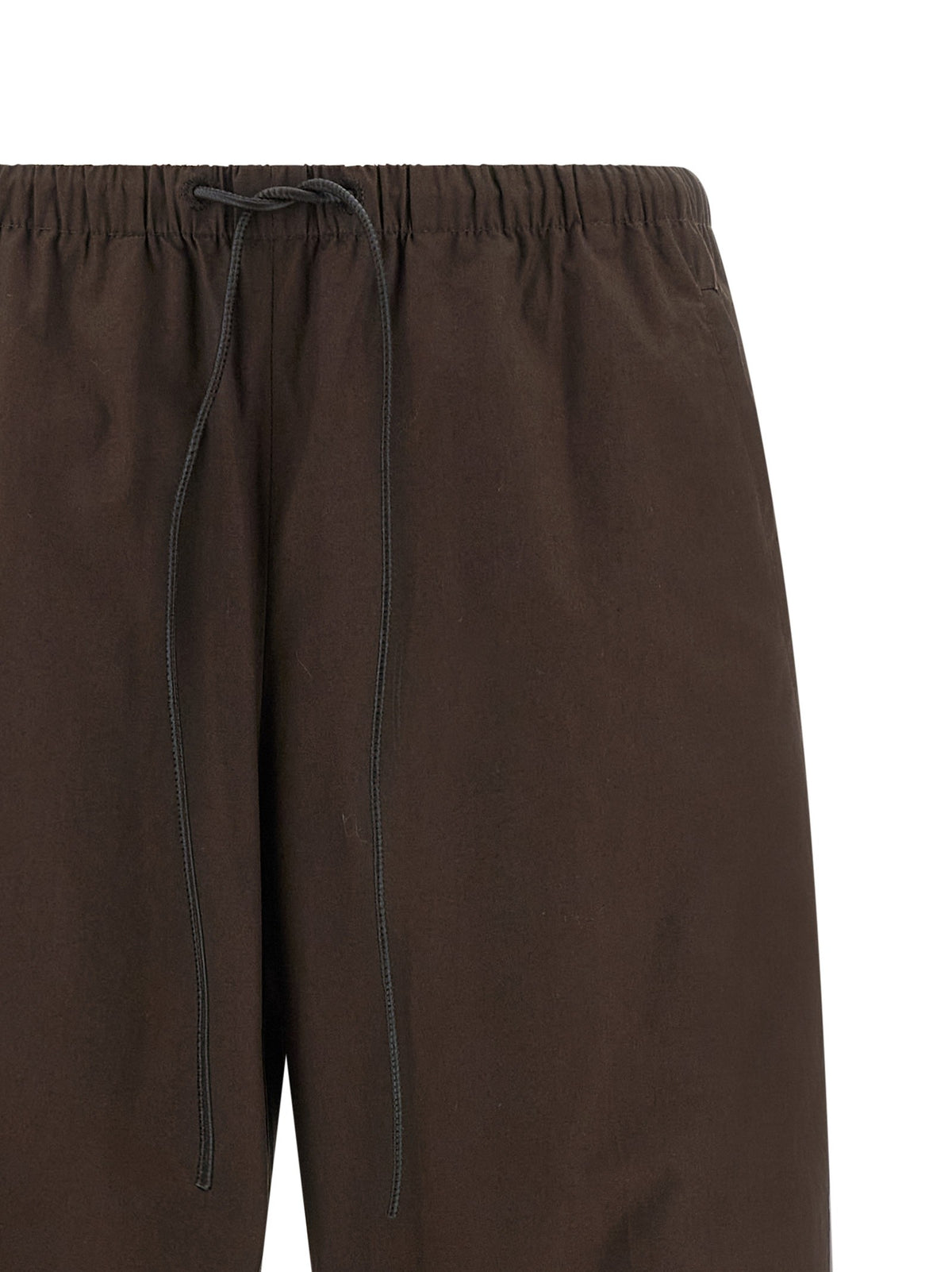 Yves Salomon Leather Insert Pants Brown