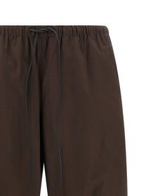 Yves Salomon Leather Insert Pants Brown
