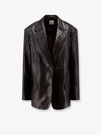 Alysi Women's Leather Jacket Brown