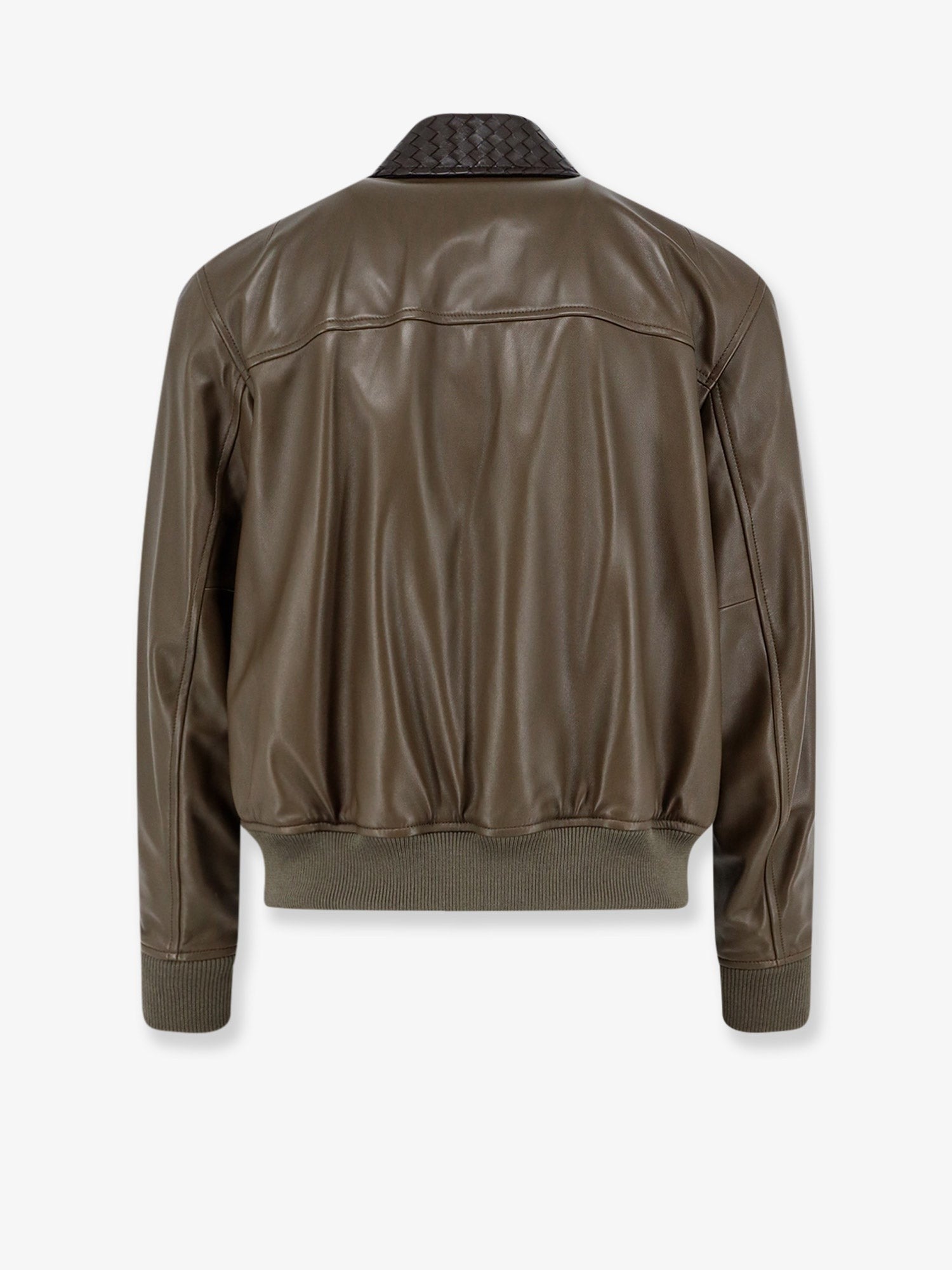 Bottega Veneta Women's Leather Jacket Green