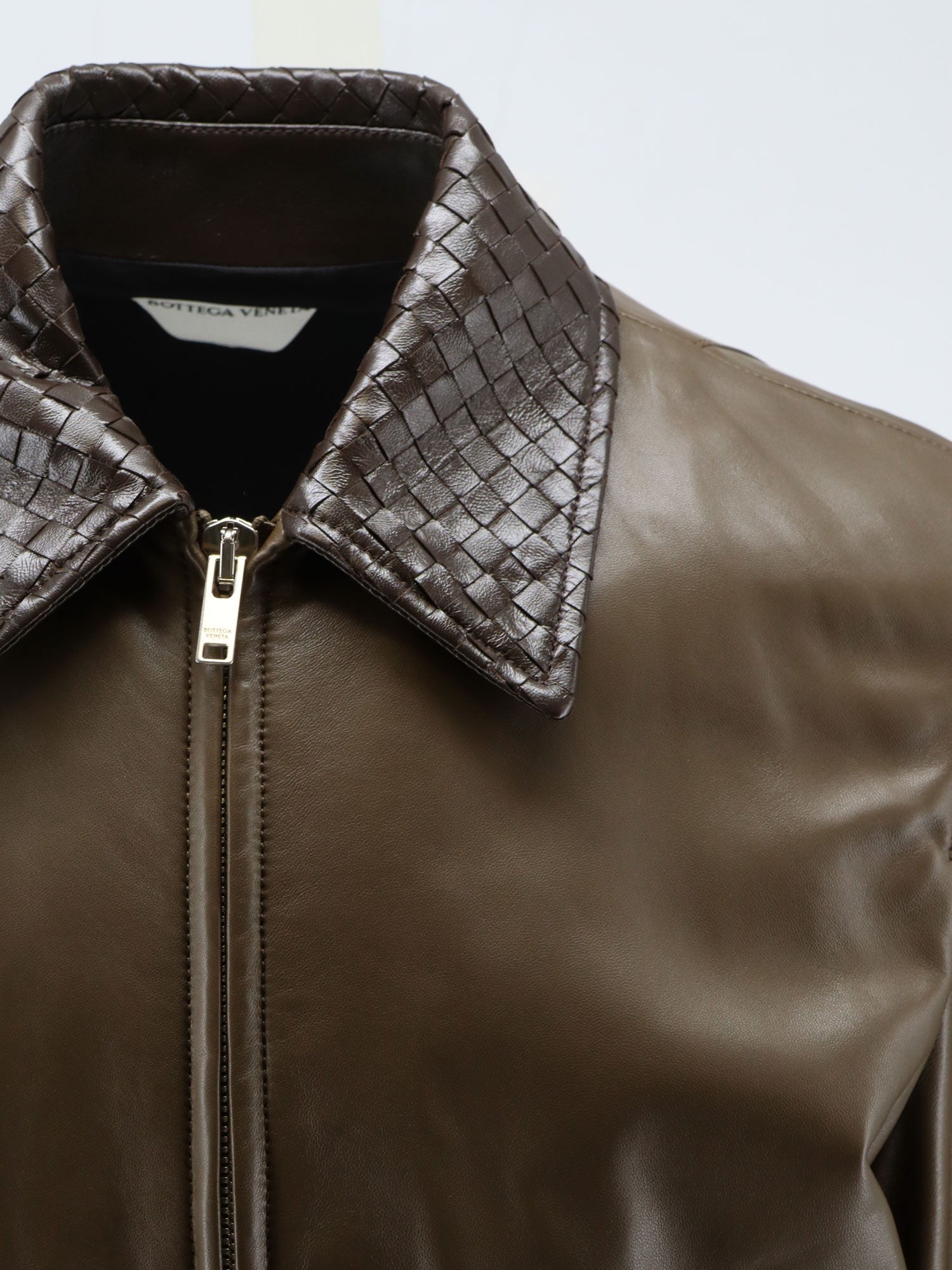 Bottega Veneta Women's Leather Jacket Green