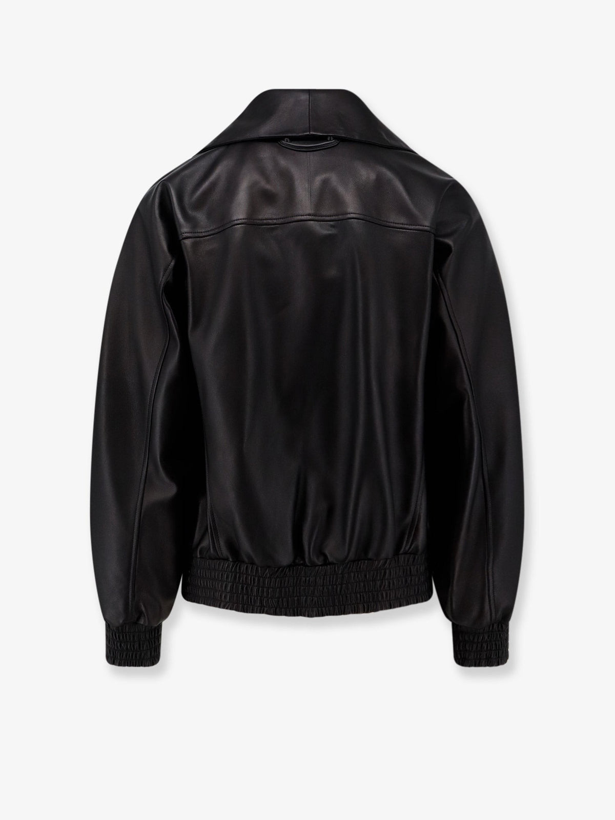Balenciaga Men's Leather Jacket Black