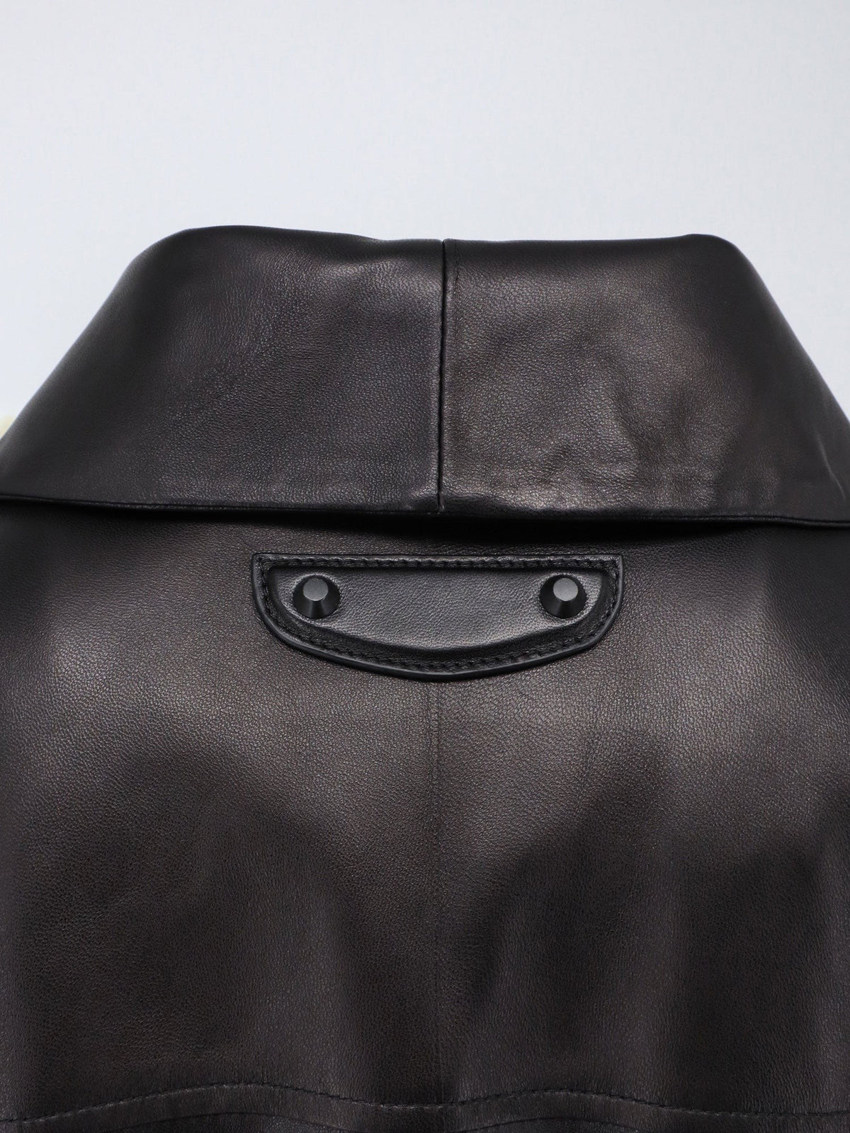 Balenciaga Men's Leather Jacket Black