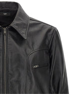 AMIRI Leather Jacket Black