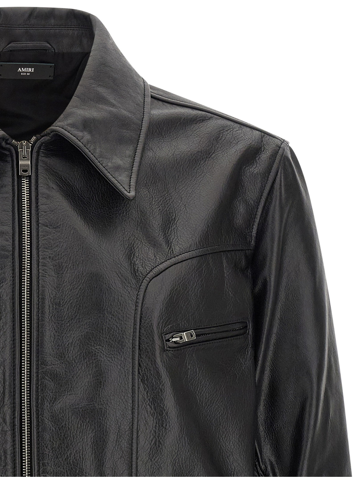 AMIRI Leather Jacket Black