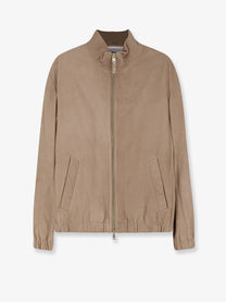 BOSS Men's Leather Jacket Beige