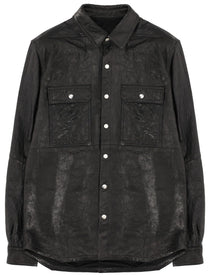 Rick Owens Men's Leather Jacket Black