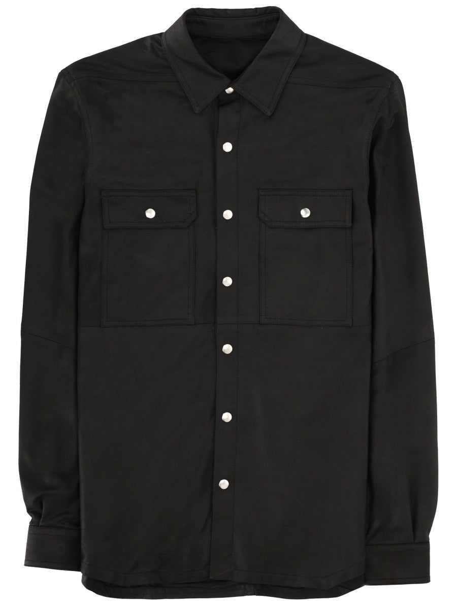Rick Owens Men's Leather Jacket Black