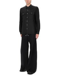 Rick Owens Men's Leather Jacket Black