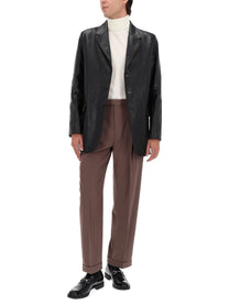 Gucci Men's Leather Jacket Black