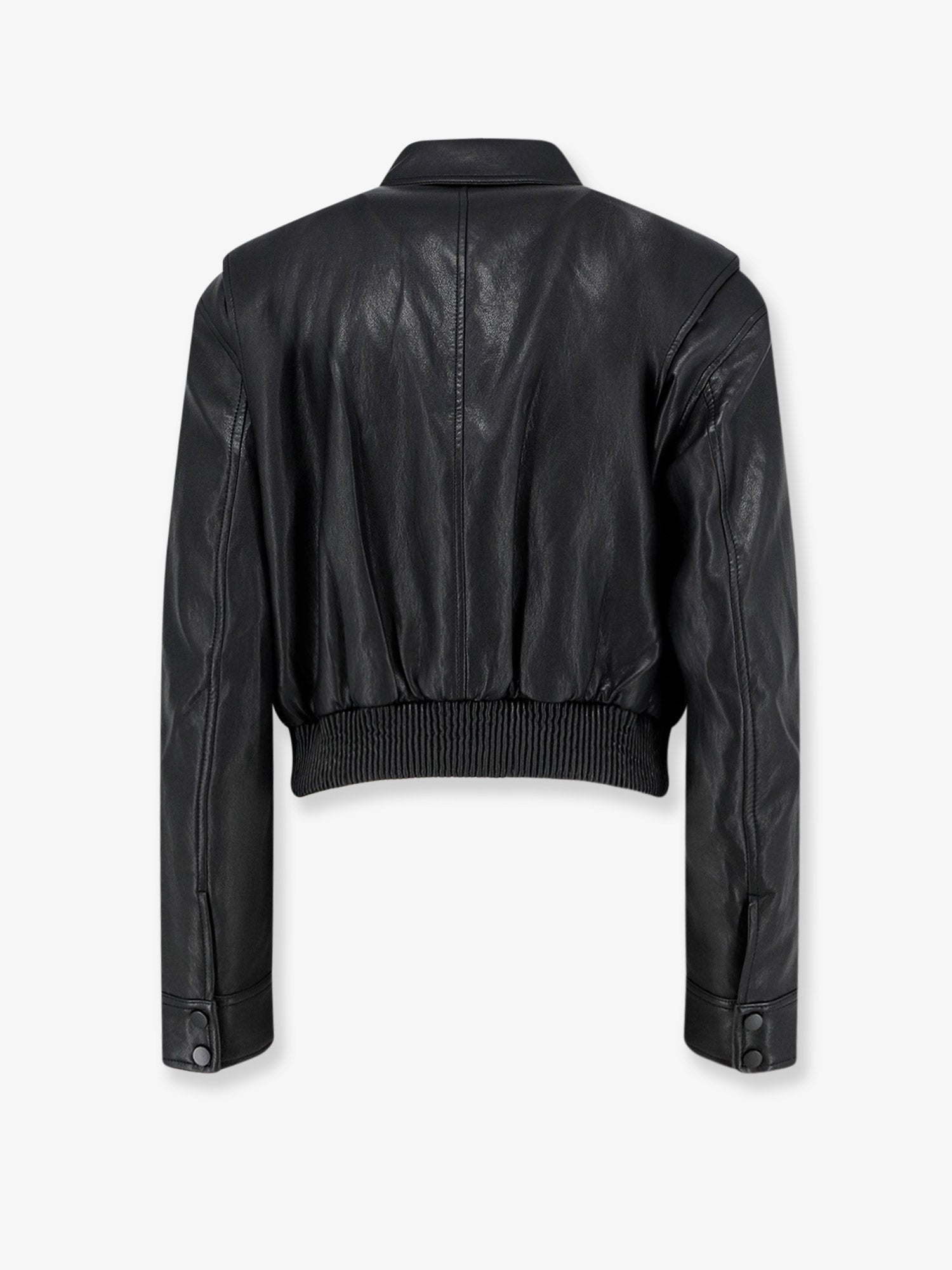 The Frankie Shop Women's Leather Jacket Black