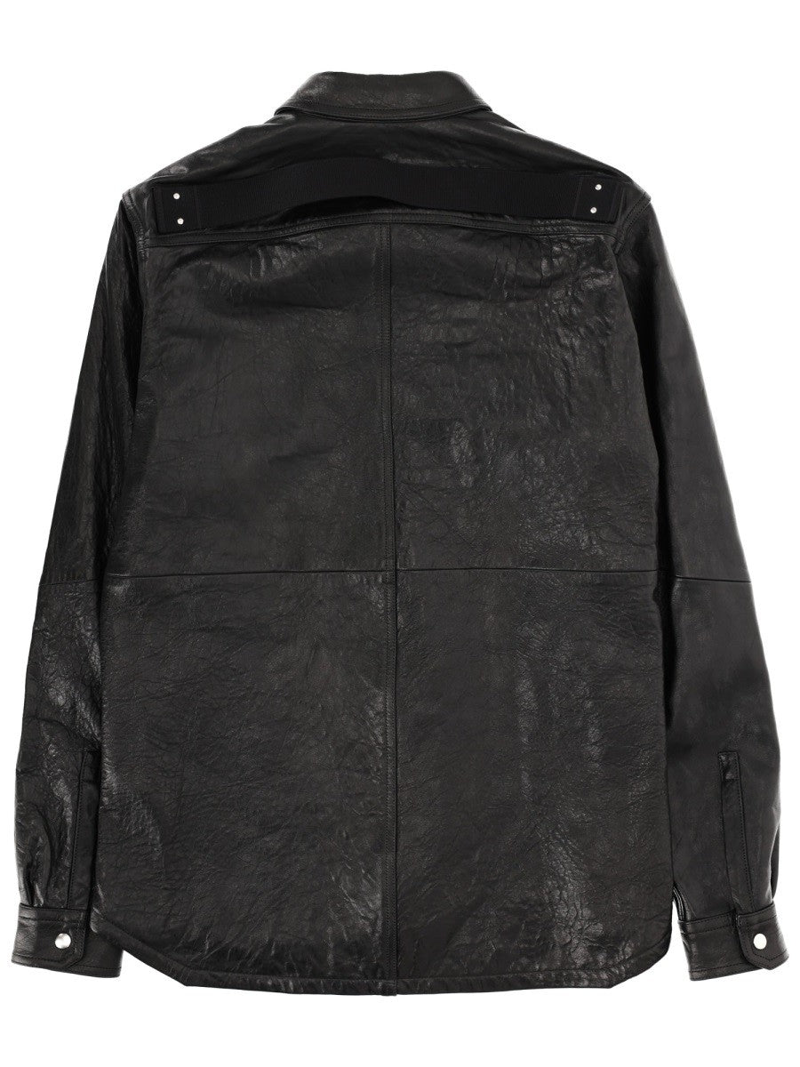 Rick Owens Men's Leather Jacket Black