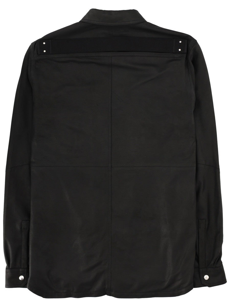 Rick Owens Men's Leather Jacket Black