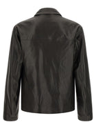 Lemaire Leather Jacket Black, view 2