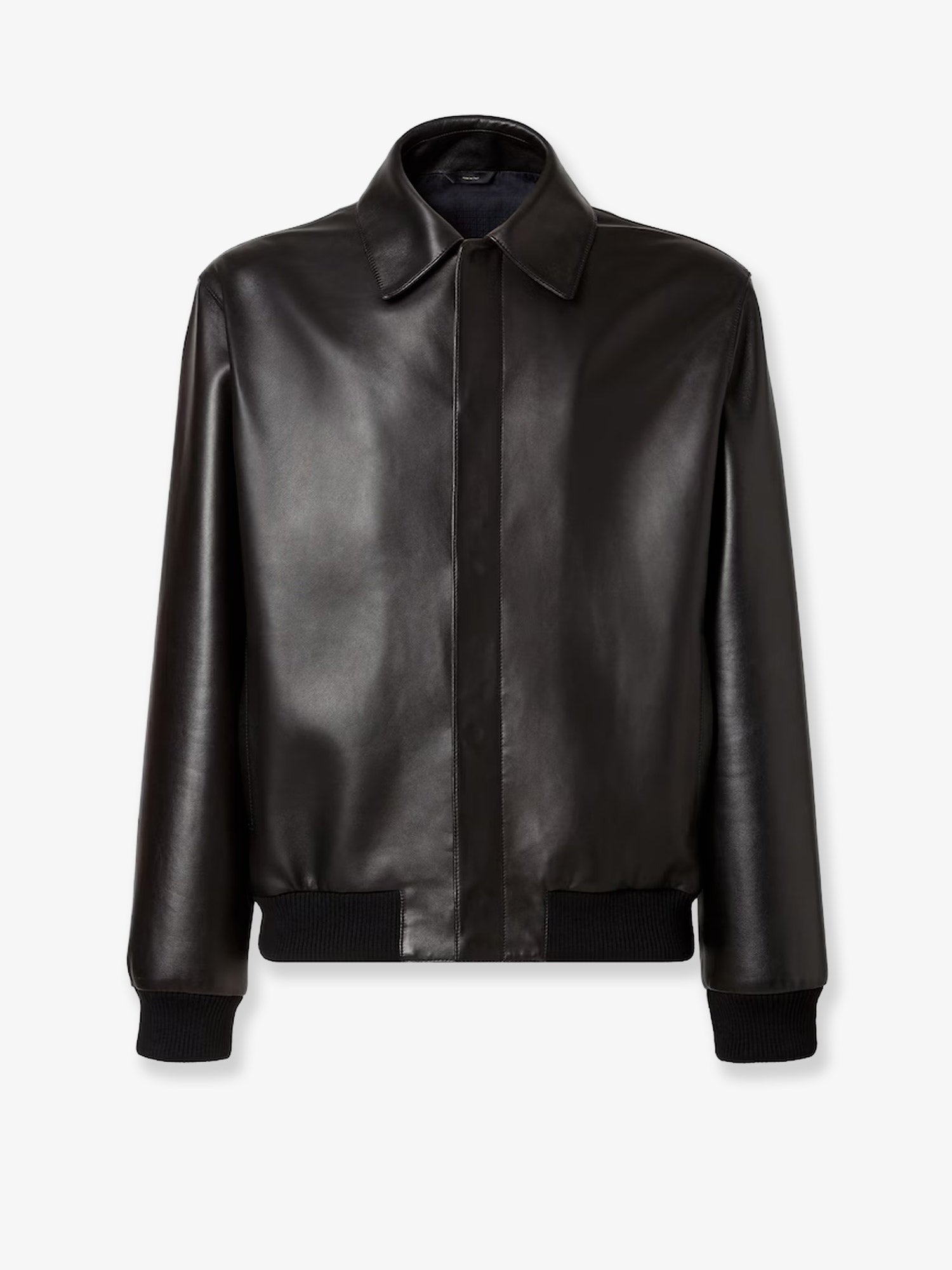 Fendi Men's Leather Blouson Black