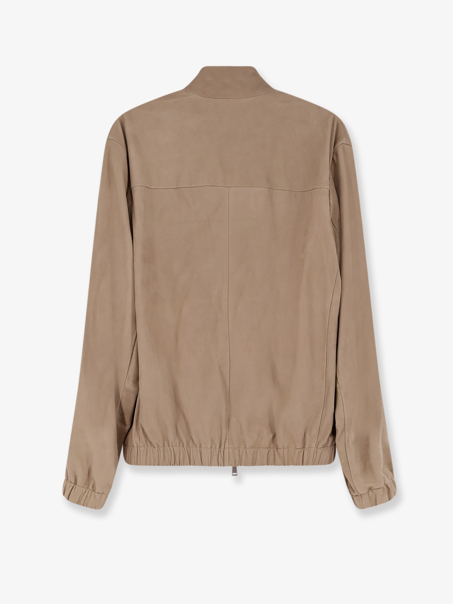 BOSS Men's Leather Jacket Beige