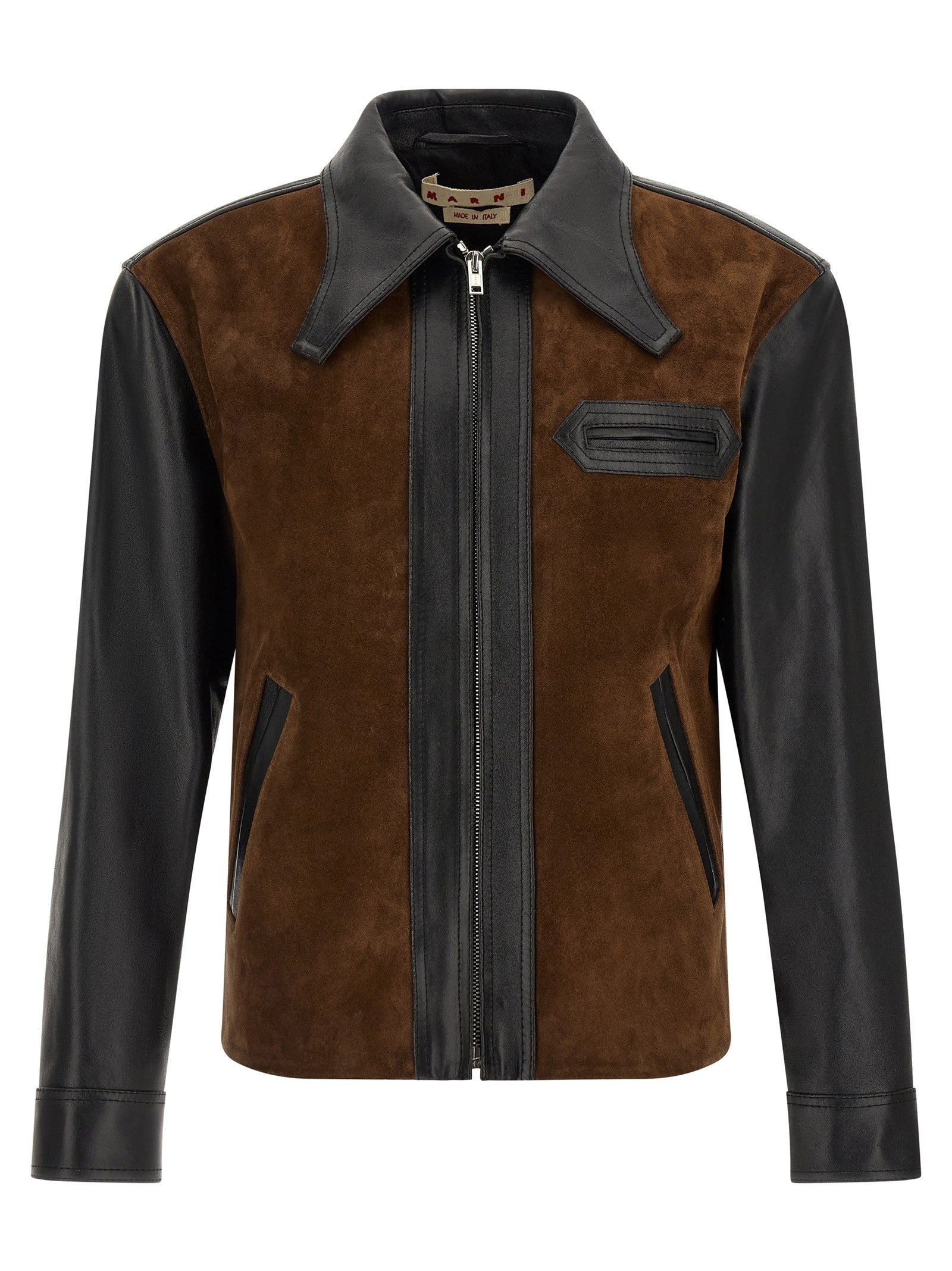 Marni Leather Jacket Gold