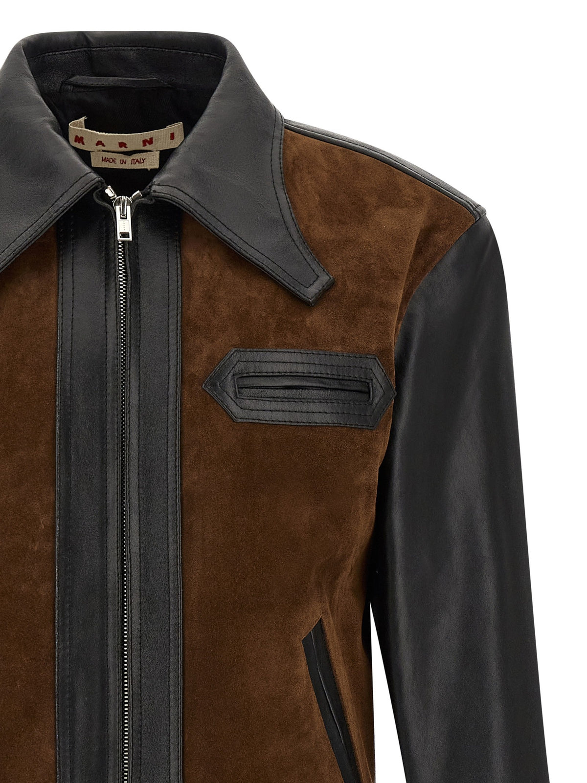 Marni Leather Jacket Gold