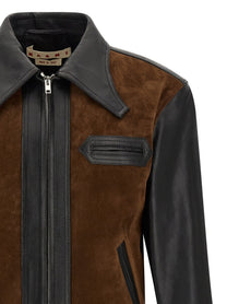 Marni Leather Jacket Gold