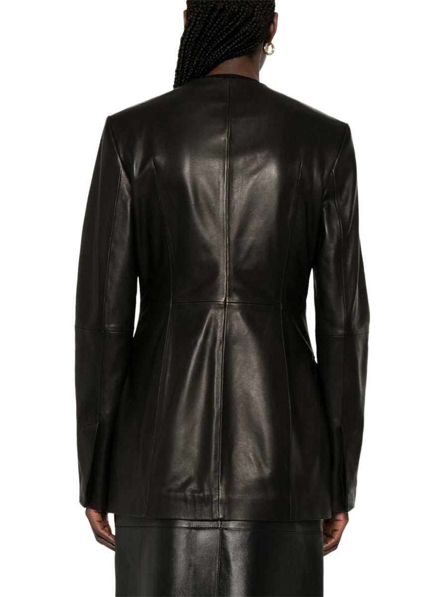 Toteme Women's Leather Jacket Black